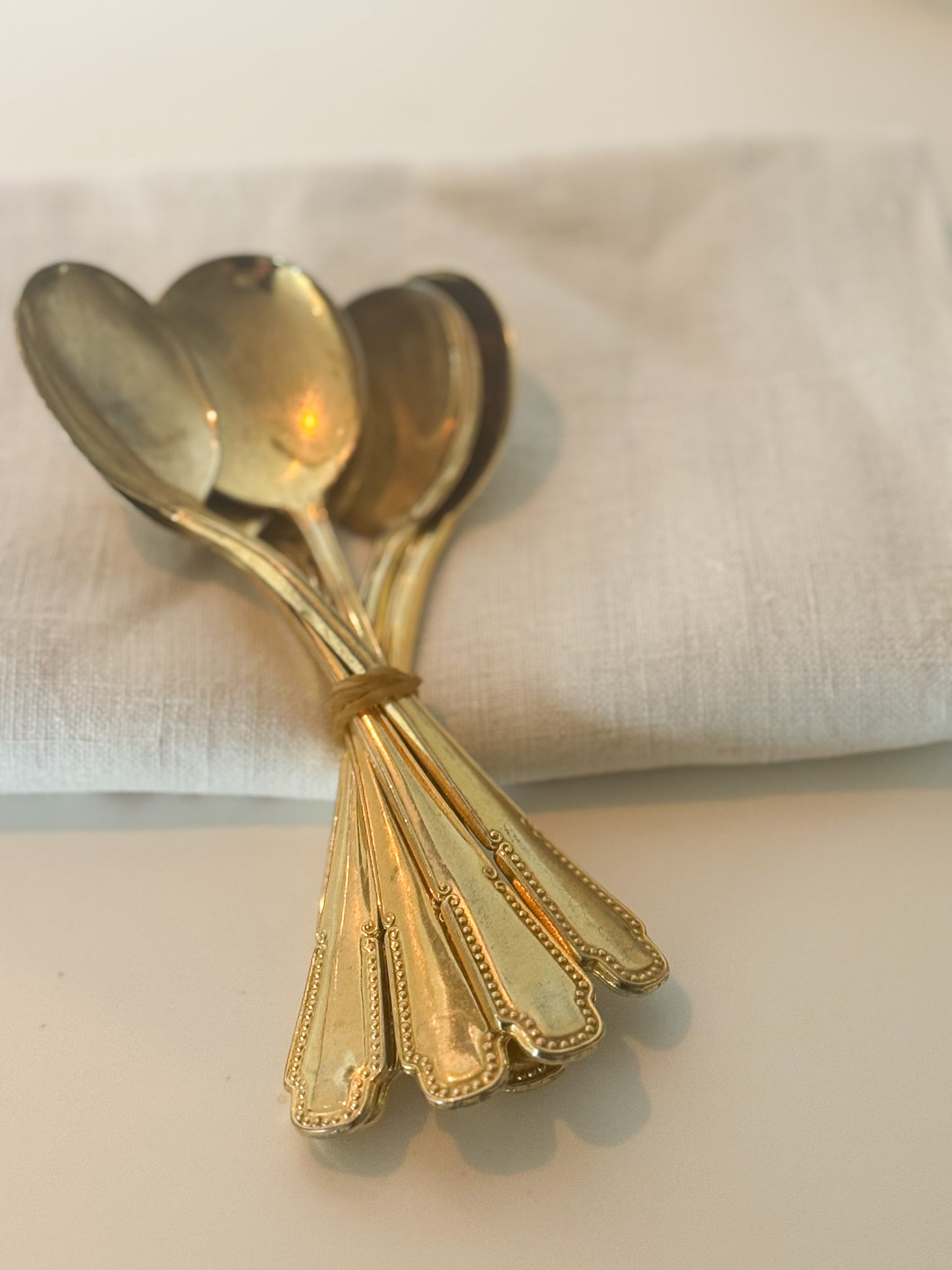 French Gold Teaspoon Set