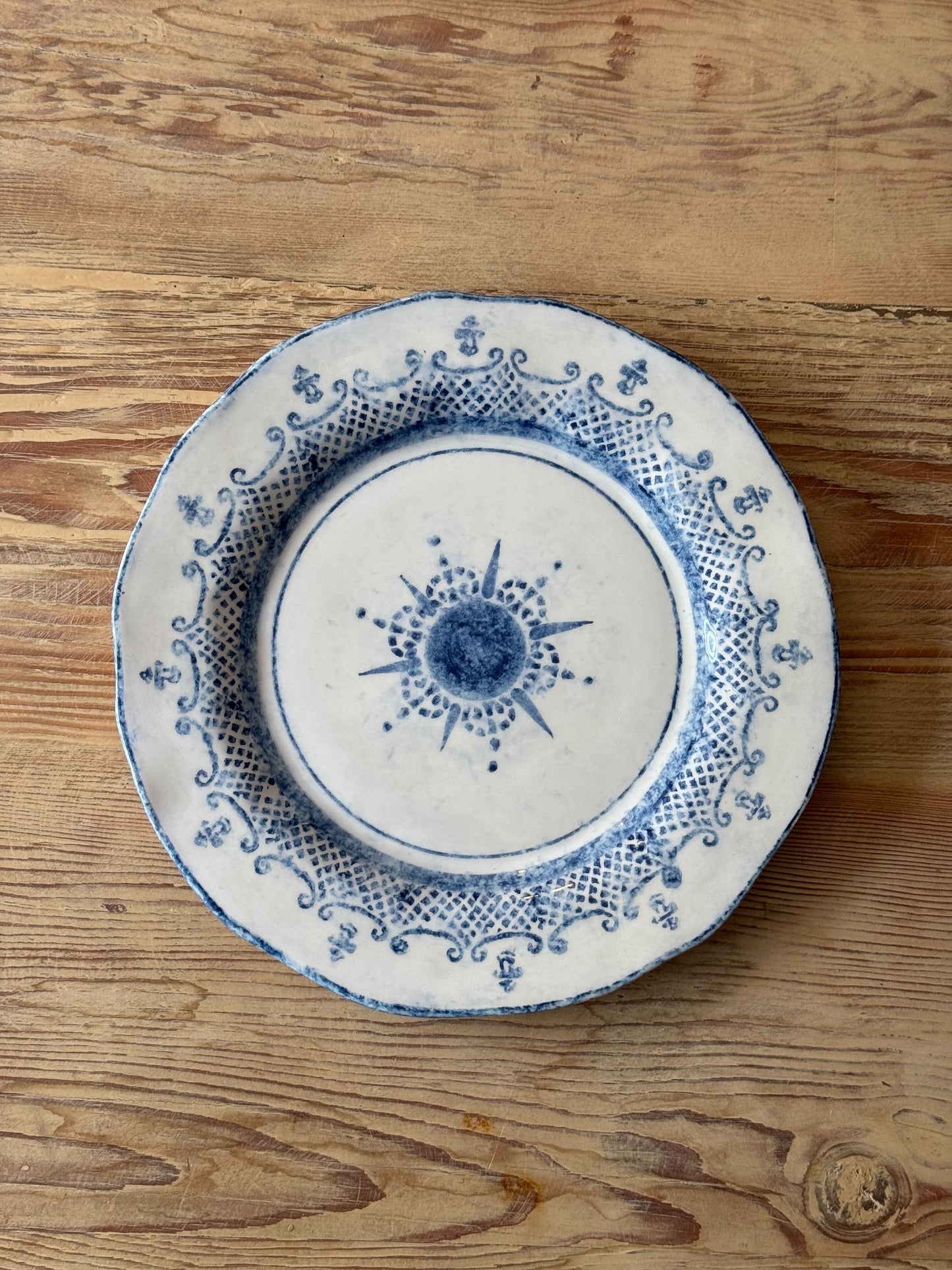 Burano Blue Dinner Plate