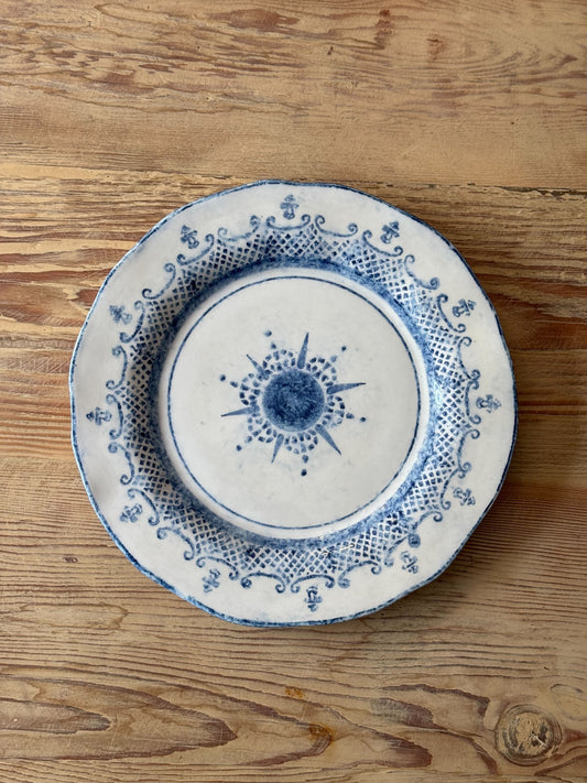 Burano Blue Dinner Plate