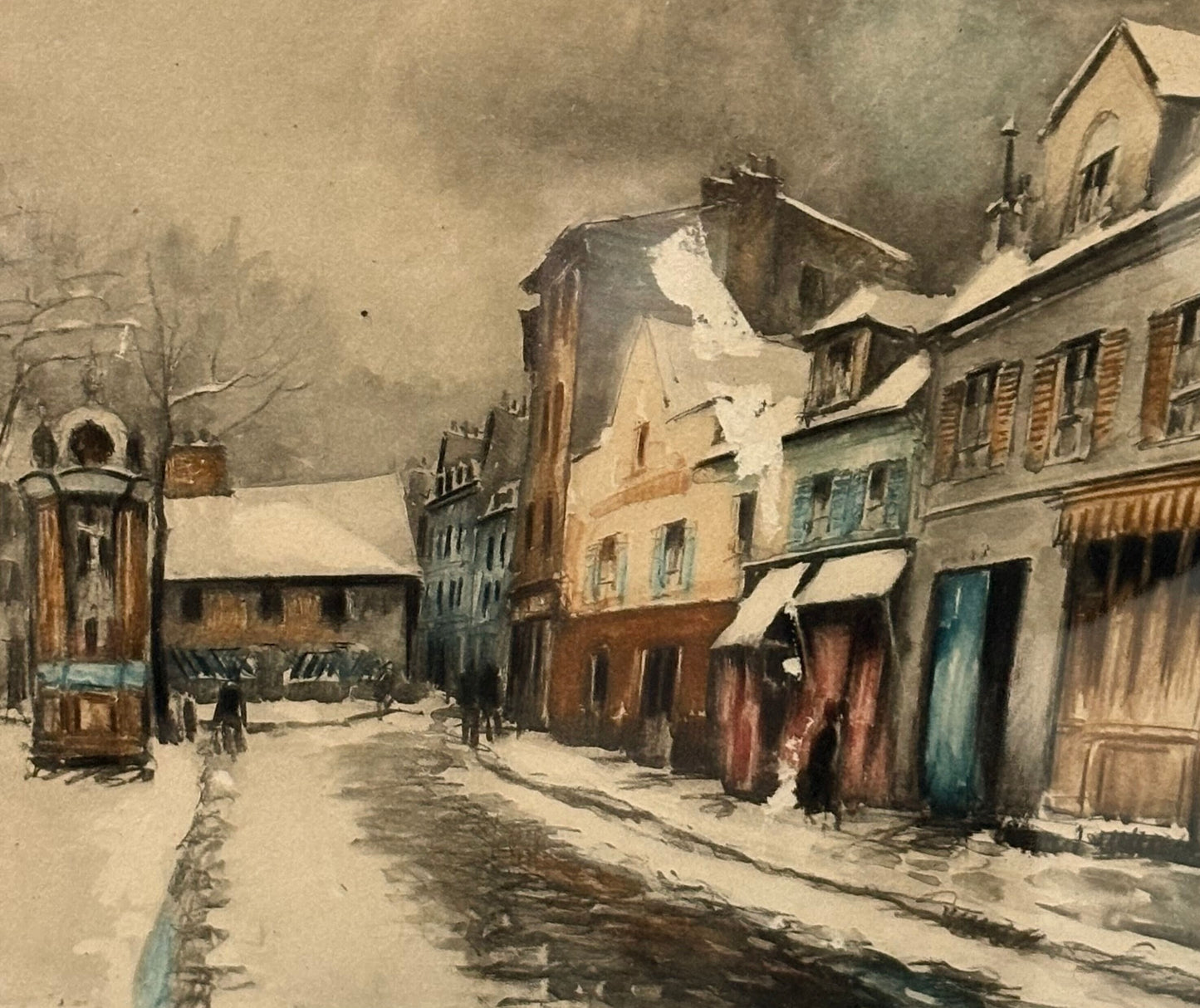 Snowy Afternoon French Painting