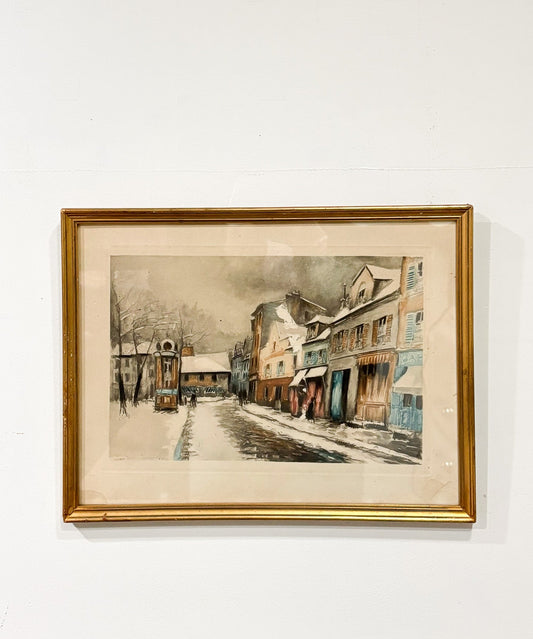 Snowy Afternoon French Painting