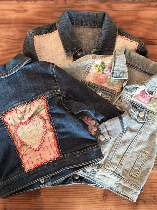 Kid's Hand Stitched Denim Jackets
