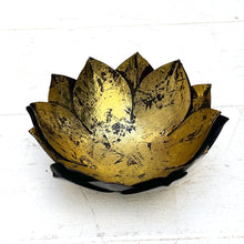 Load image into Gallery viewer, Metal Lotus Candle Bowl