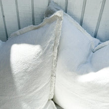 Load image into Gallery viewer, Sky Blue Striped Linen Pillow