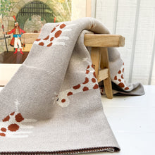 Load image into Gallery viewer, Giraffe Knit Baby Blanket