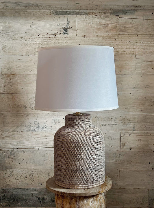 Newport Rattan Lamp-Medium