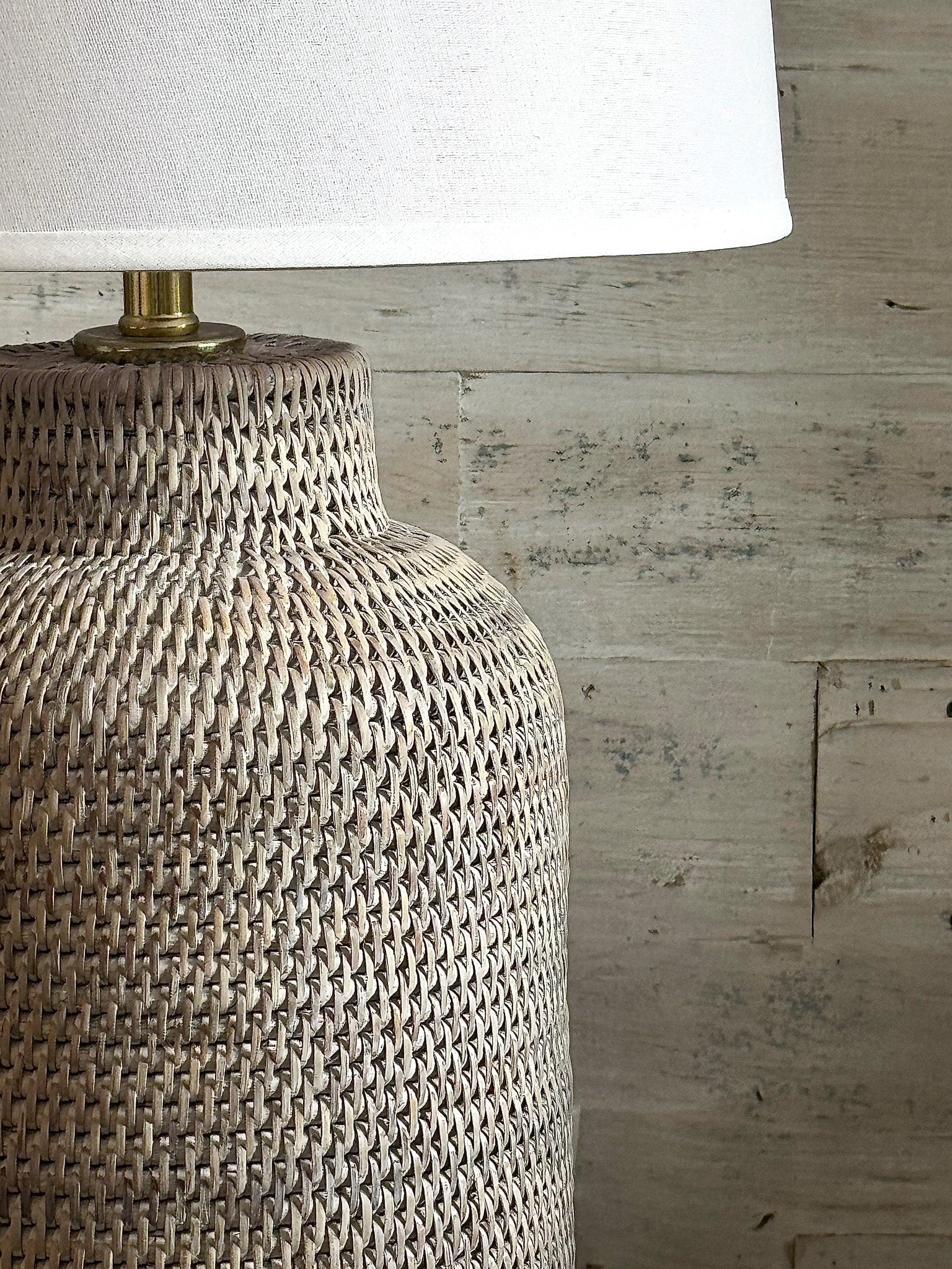 Tumbleweed and Dandelion Newport Rattan Lamp - Thumbnail 4