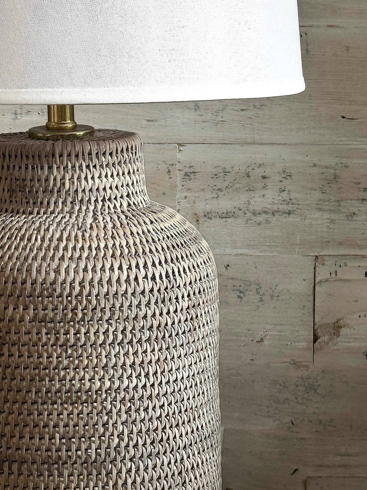 Newport Rattan Lamp-Medium