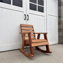 Load image into Gallery viewer, redwood outdoor rocking chair