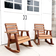 Load image into Gallery viewer, redwood outdoor rocking chair