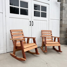 Load image into Gallery viewer, redwood outdoor rocking chair