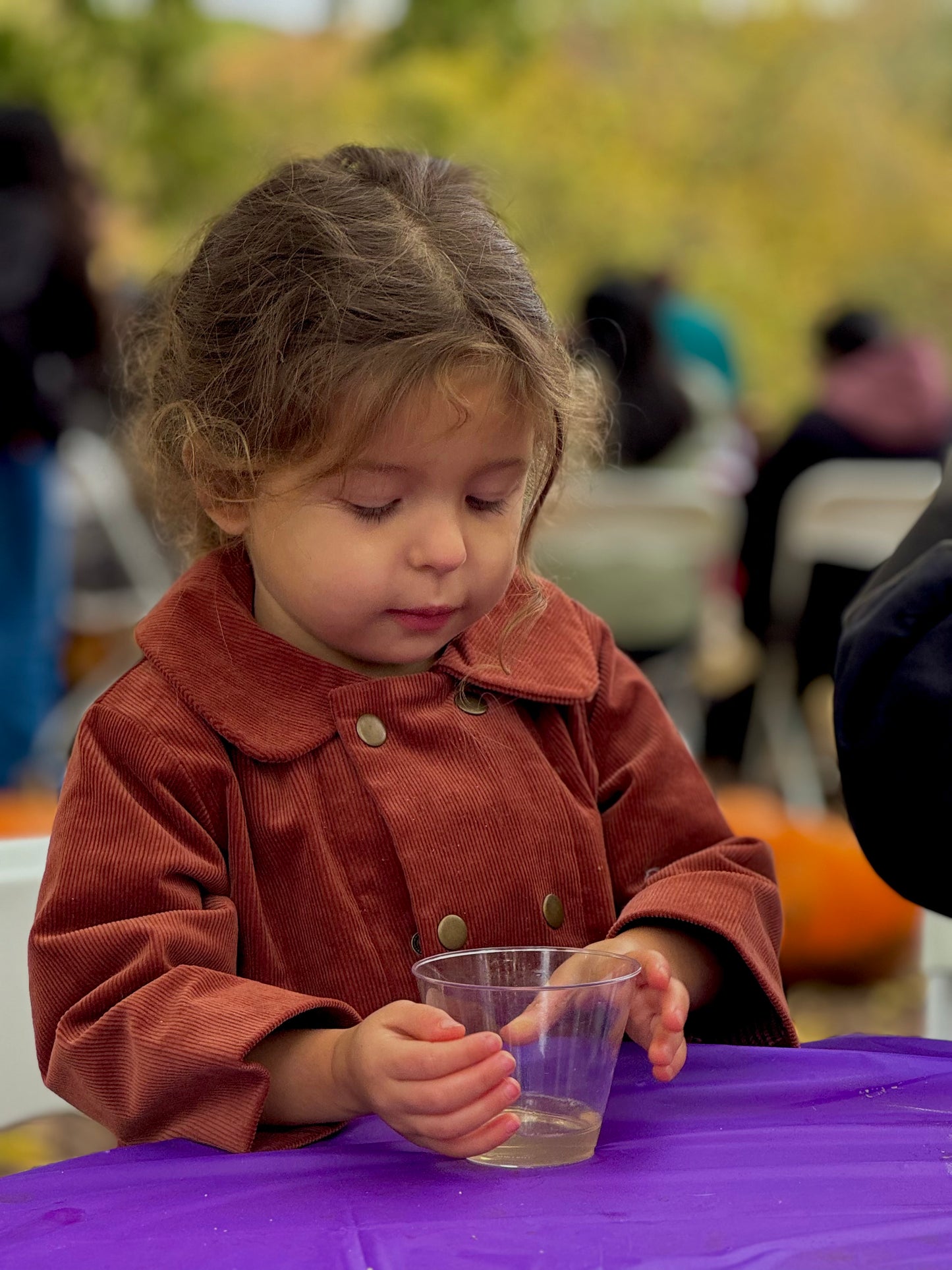 Unisex Corduroy Coat-Rust