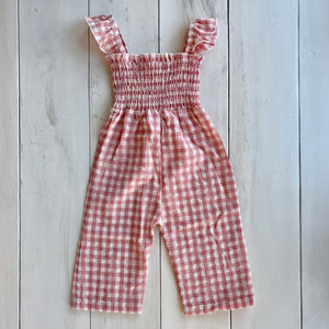 Gingham Jumper-Pink