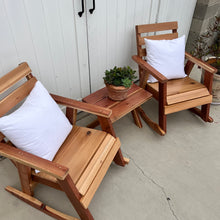 Load image into Gallery viewer, redwood outdoor rocking chair