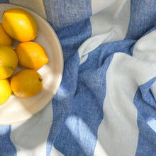 Load image into Gallery viewer, Napa Blue Linen Tablecloth