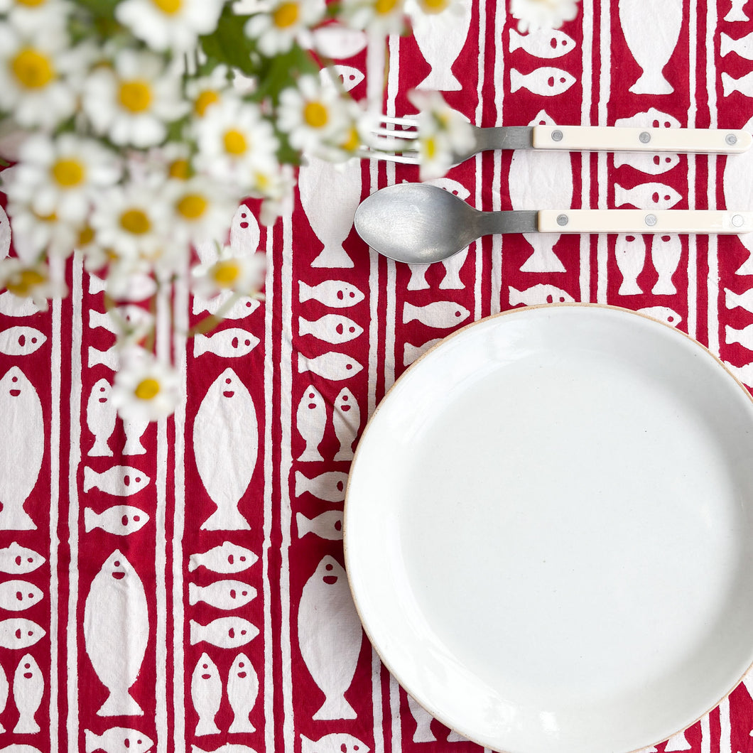 Fish Red Tablecloth