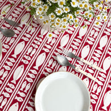 Load image into Gallery viewer, Fish Red Tablecloth