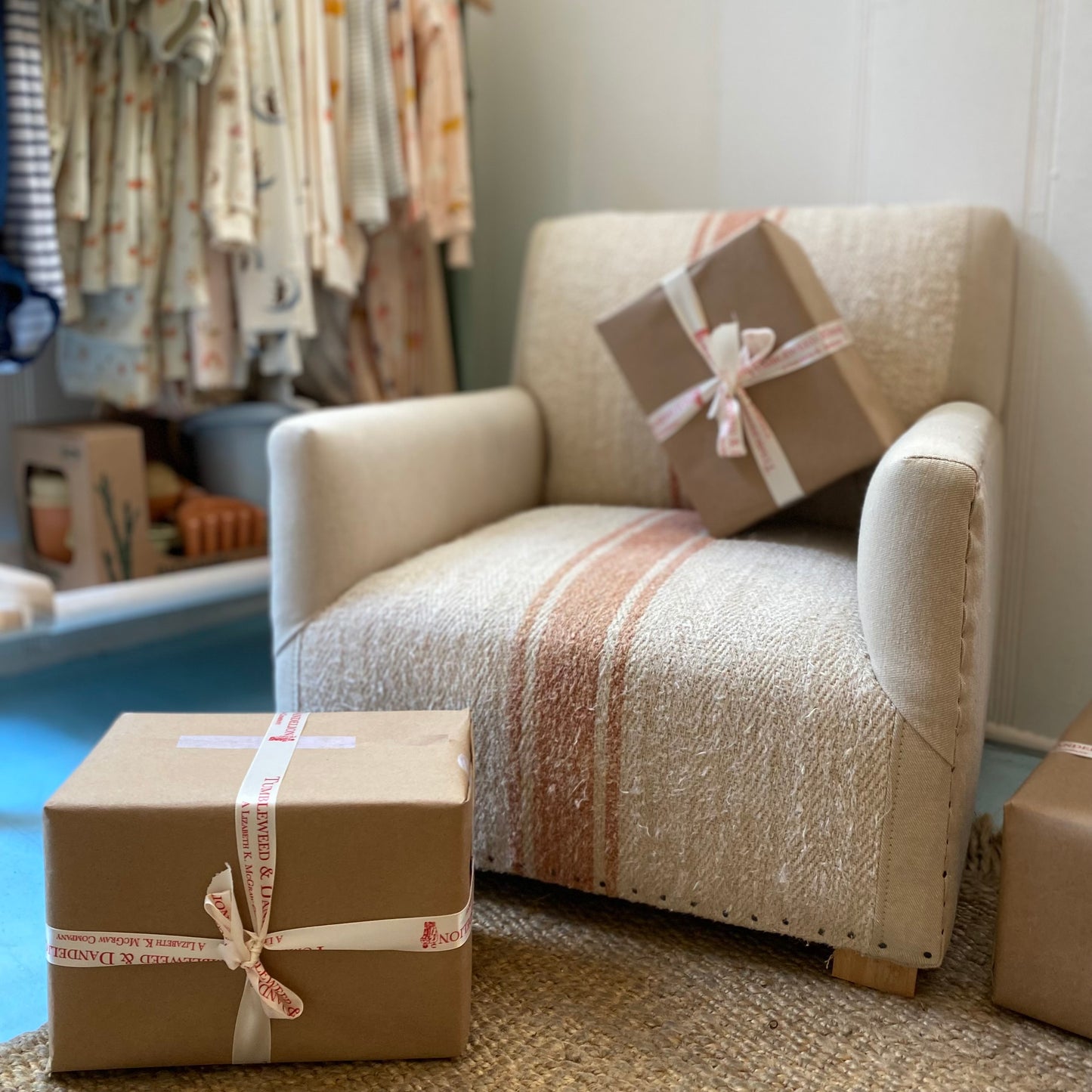 Kid's Feed Sack Chair