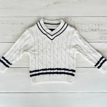 Load image into Gallery viewer, Cable Knit V-Neck Kid&#39;s Sweater