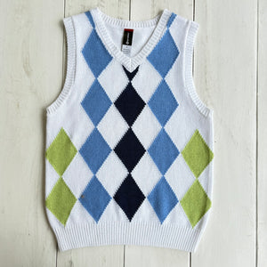 Kid's Argyle Sweater Vest