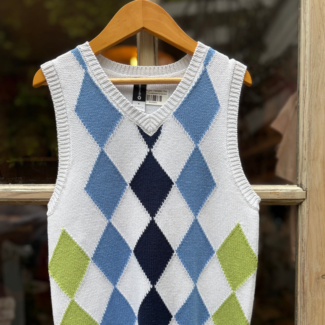 Kid's Argyle Sweater Vest
