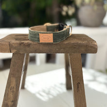 Load image into Gallery viewer, 1&quot; Duck Green Corduroy Dog Collar