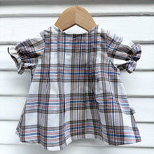 Load image into Gallery viewer, Vintage Plaid Linen Dress