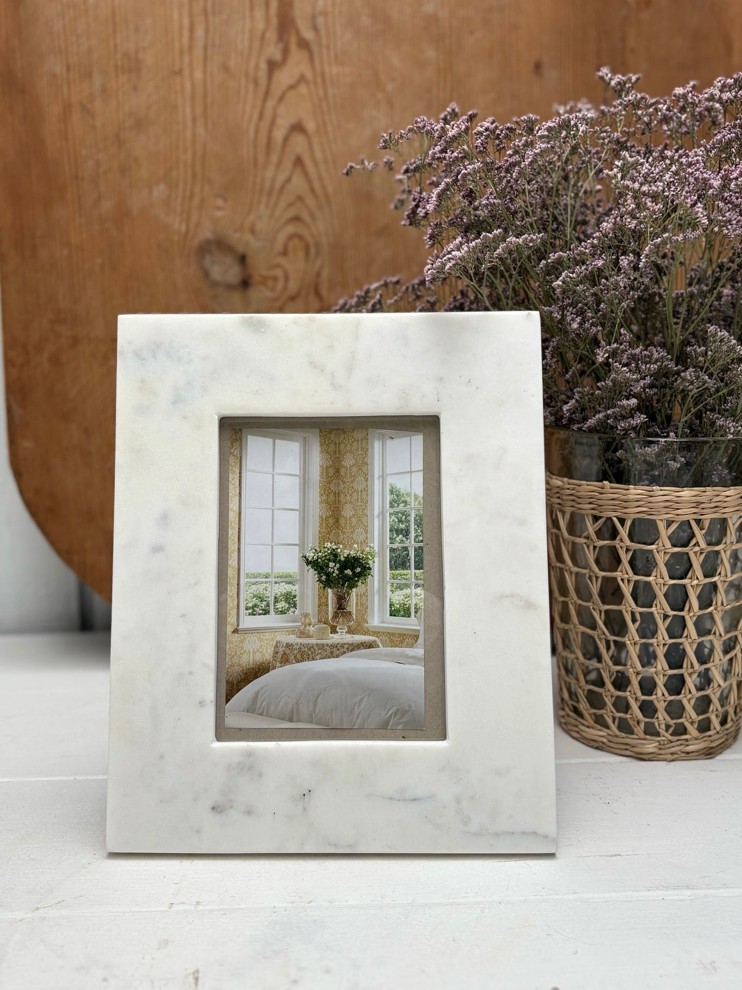 White Marble Frame
