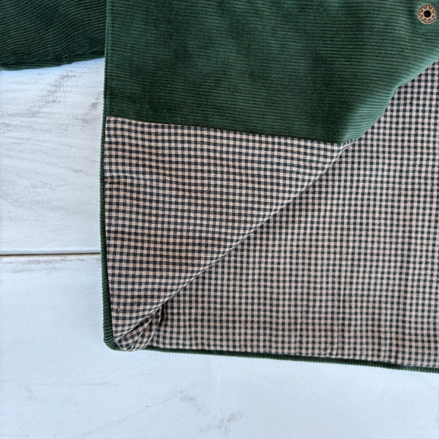 Unisex Corduroy Coat-Green