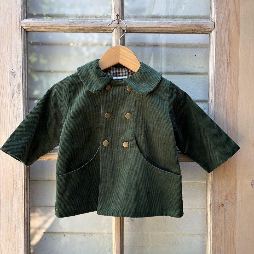 Unisex Corduroy Coat-Green