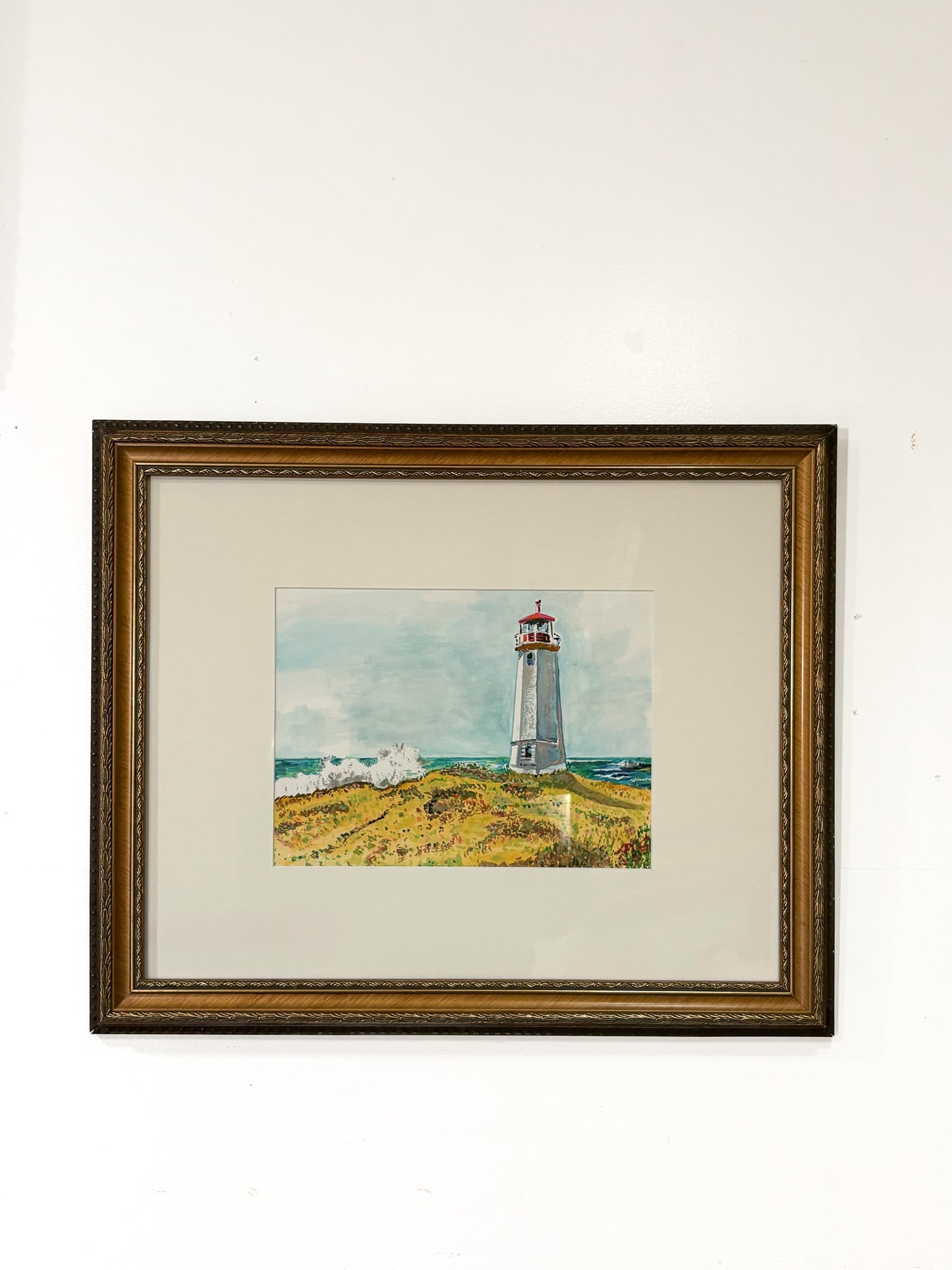 Lighthouse Shore Painting