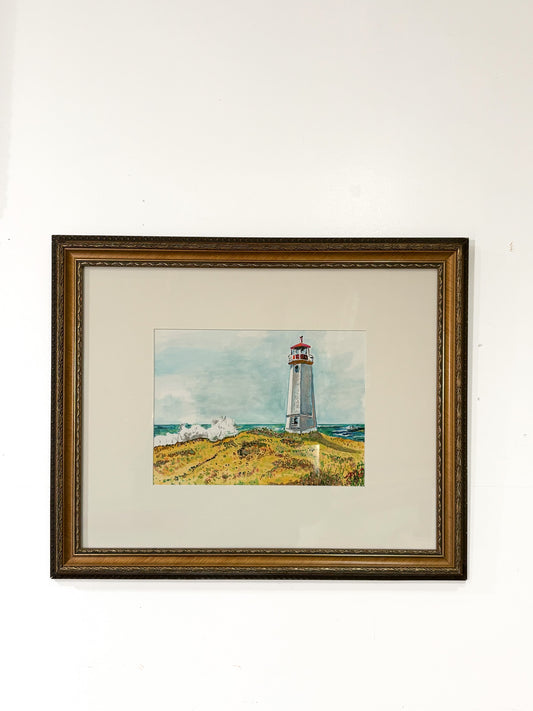Lighthouse Shore Painting