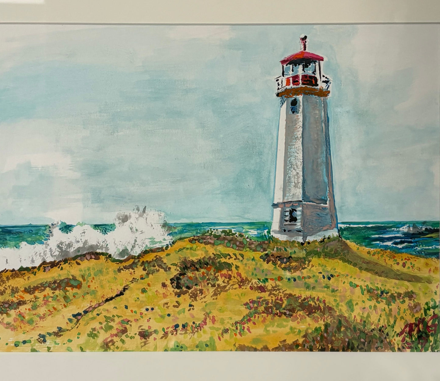Lighthouse Shore Painting