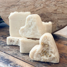 Load image into Gallery viewer, Honey, Oat &amp; Chamomile Heart Soap