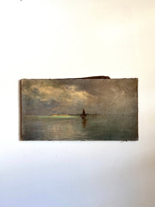 Light in the Storm Vintage Painting