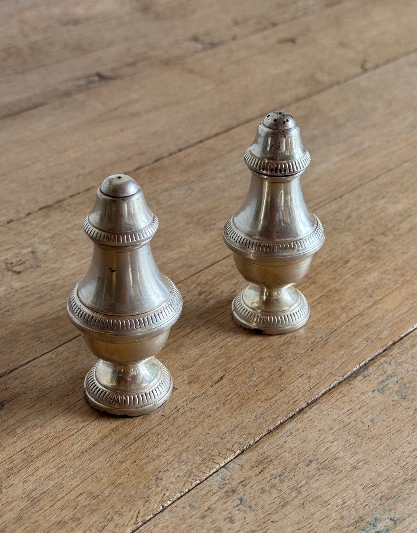 Vintage Silver Salt/Pepper Shaker Set