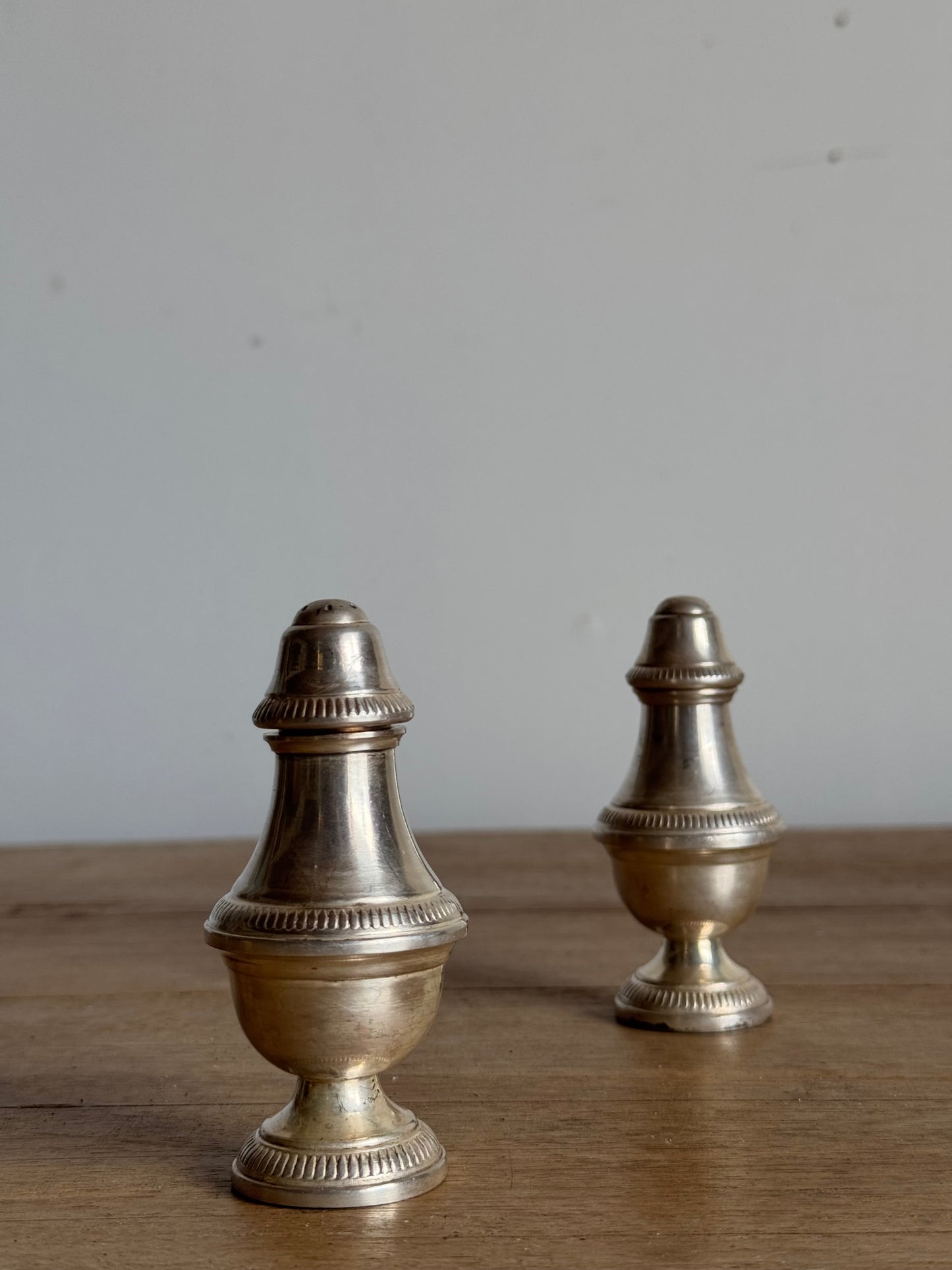 Vintage Silver Salt/Pepper Shaker Set