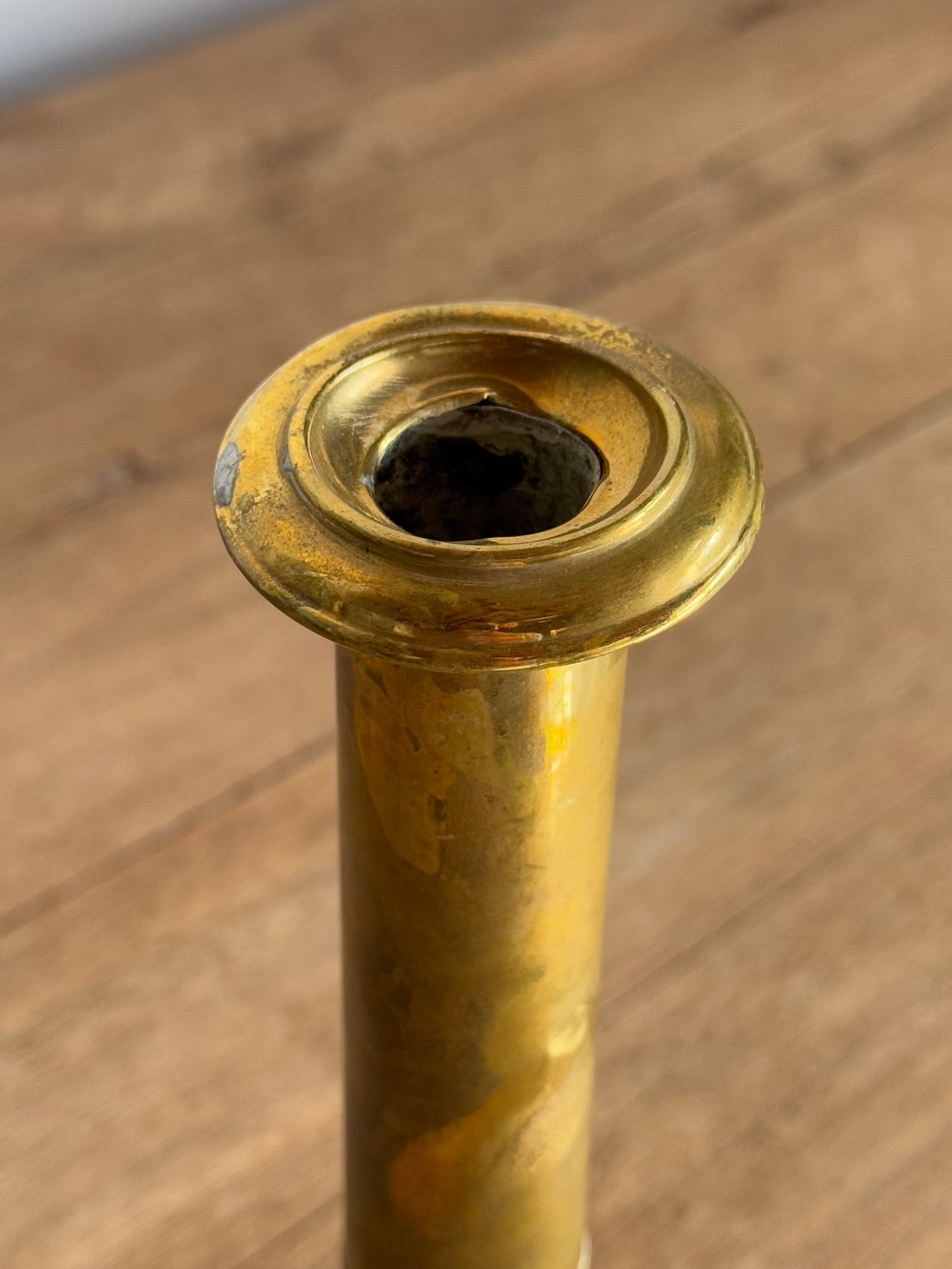 Vintage Brass Candlesticks Pair