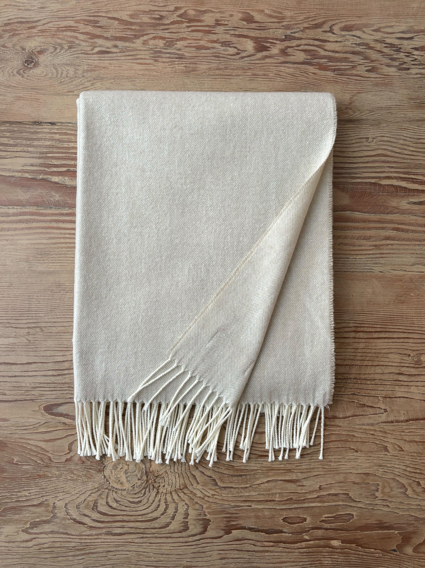 Herringbone Throw- Birch