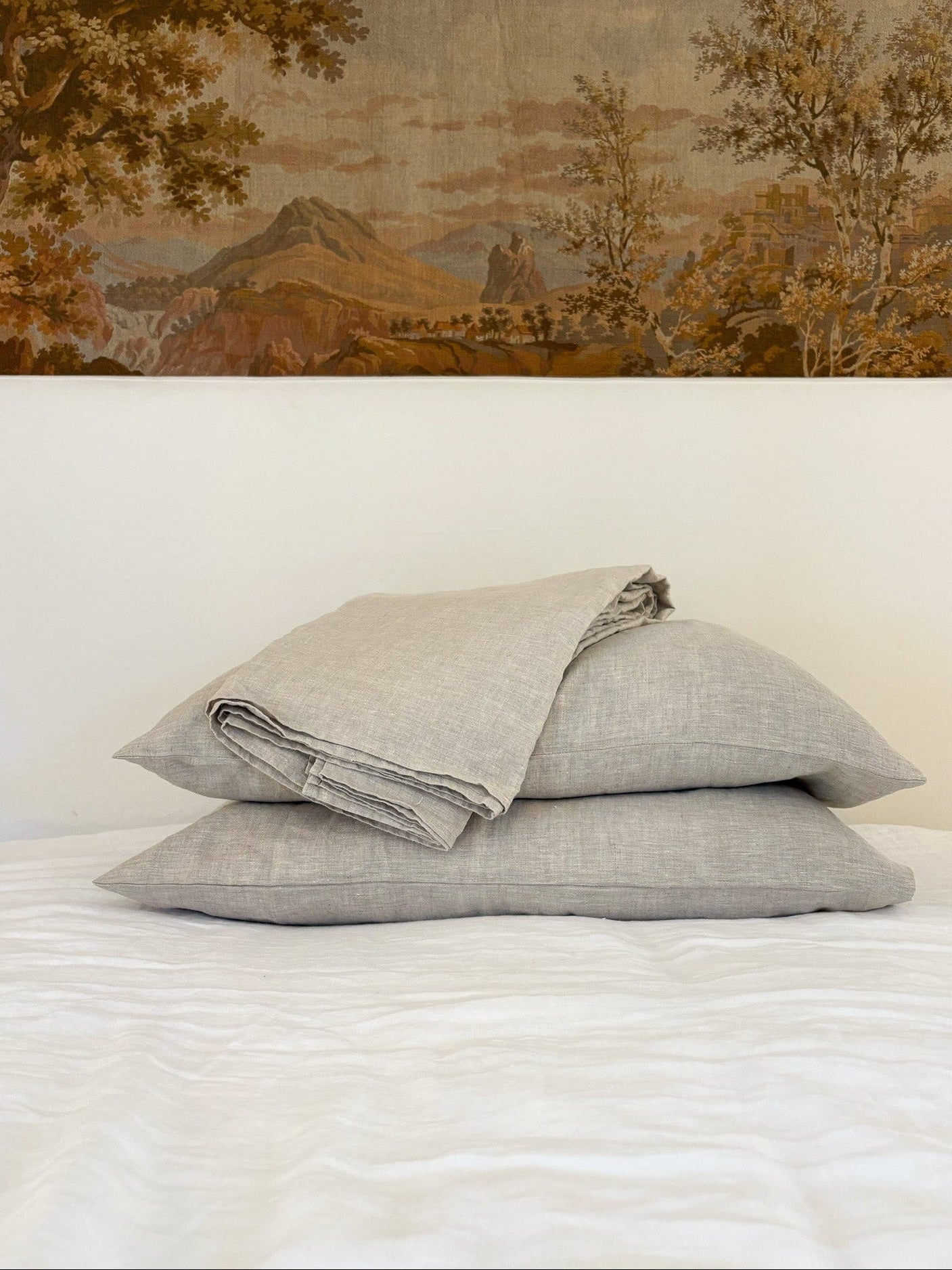 T&D Melange Linen Sheet Set