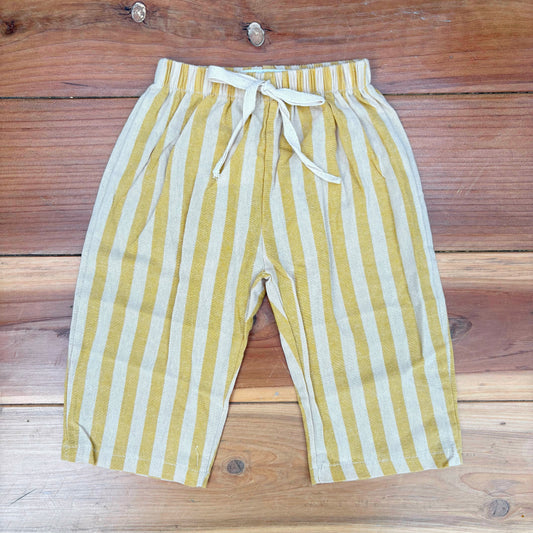 Yellow Striped Kid's Pants