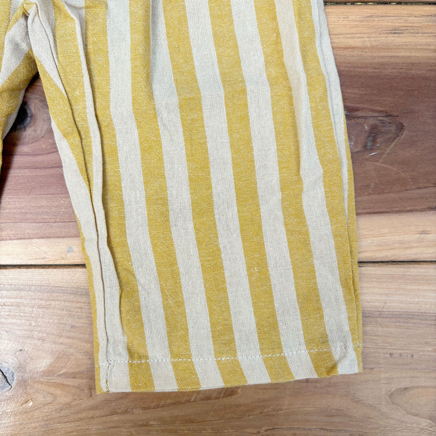 Yellow Striped Kid's Pants