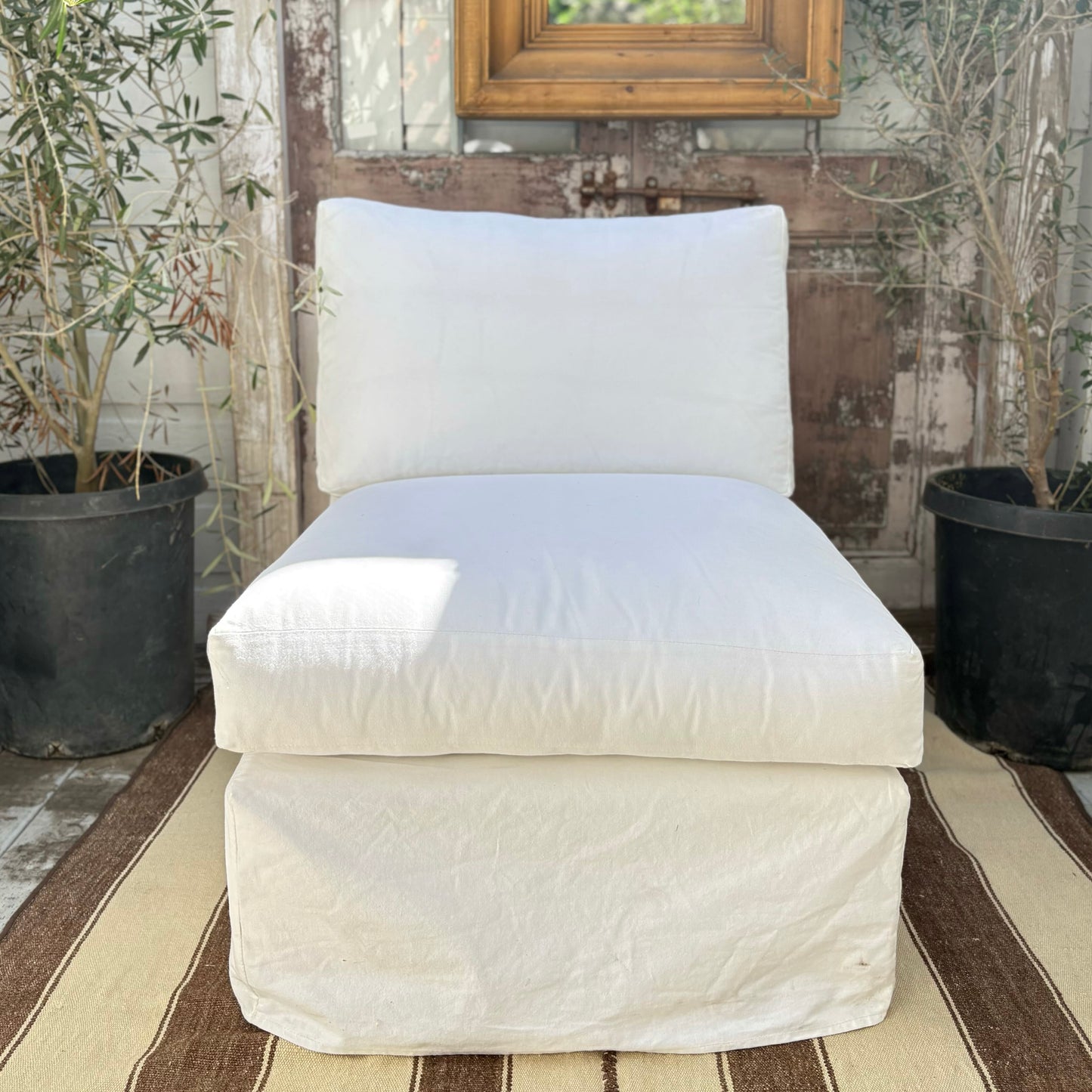 The Mattie Armless Chair