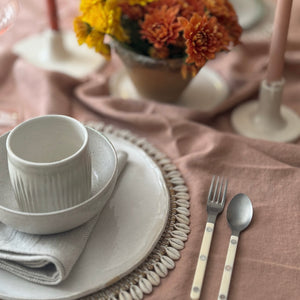 Rattan Placemats with Shells