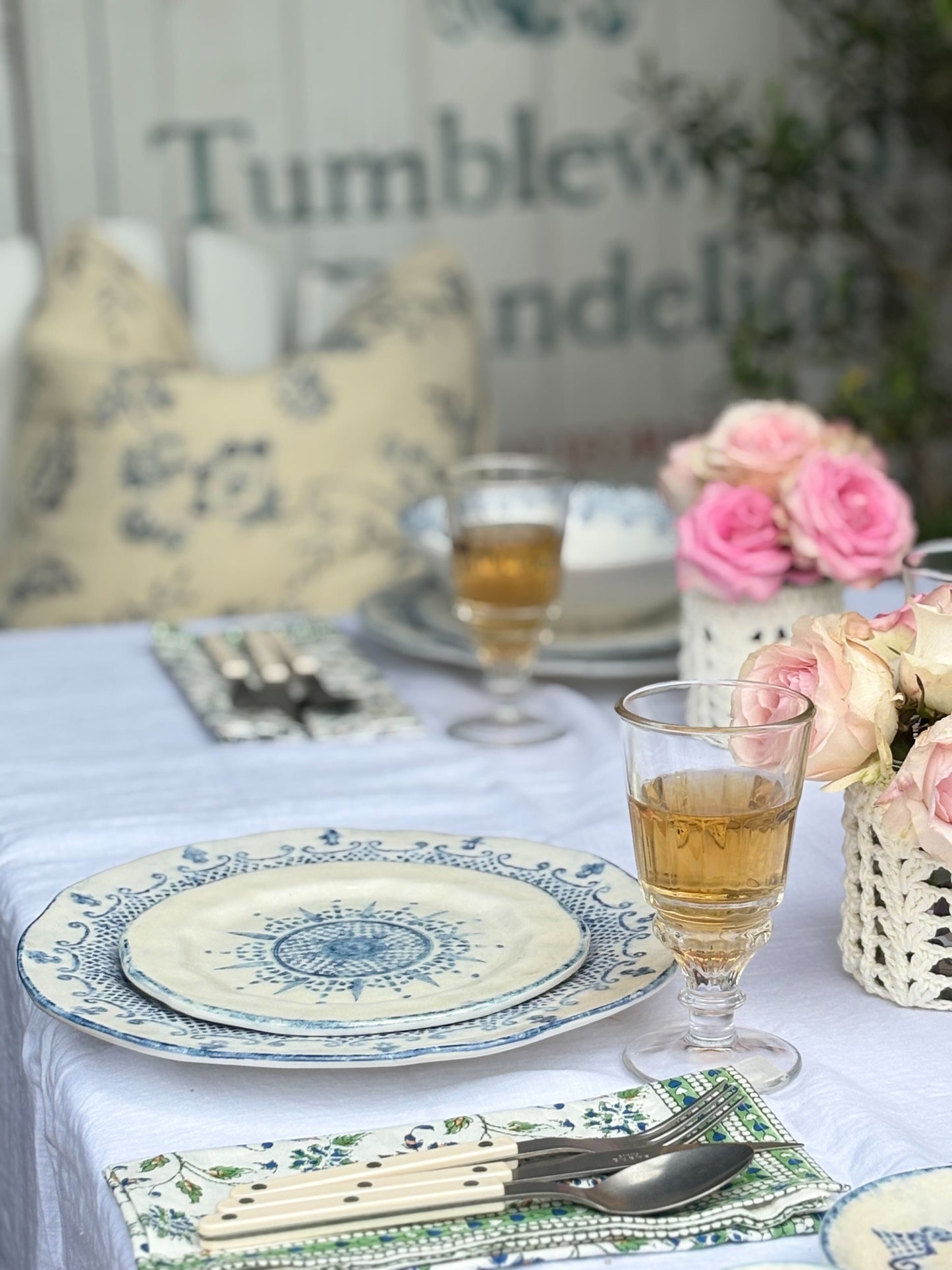 Burano Blue Dinner Plate