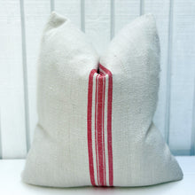 Load image into Gallery viewer, Rouge Stripe Grain Sac Pillow