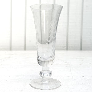 Etched Champagne Glass