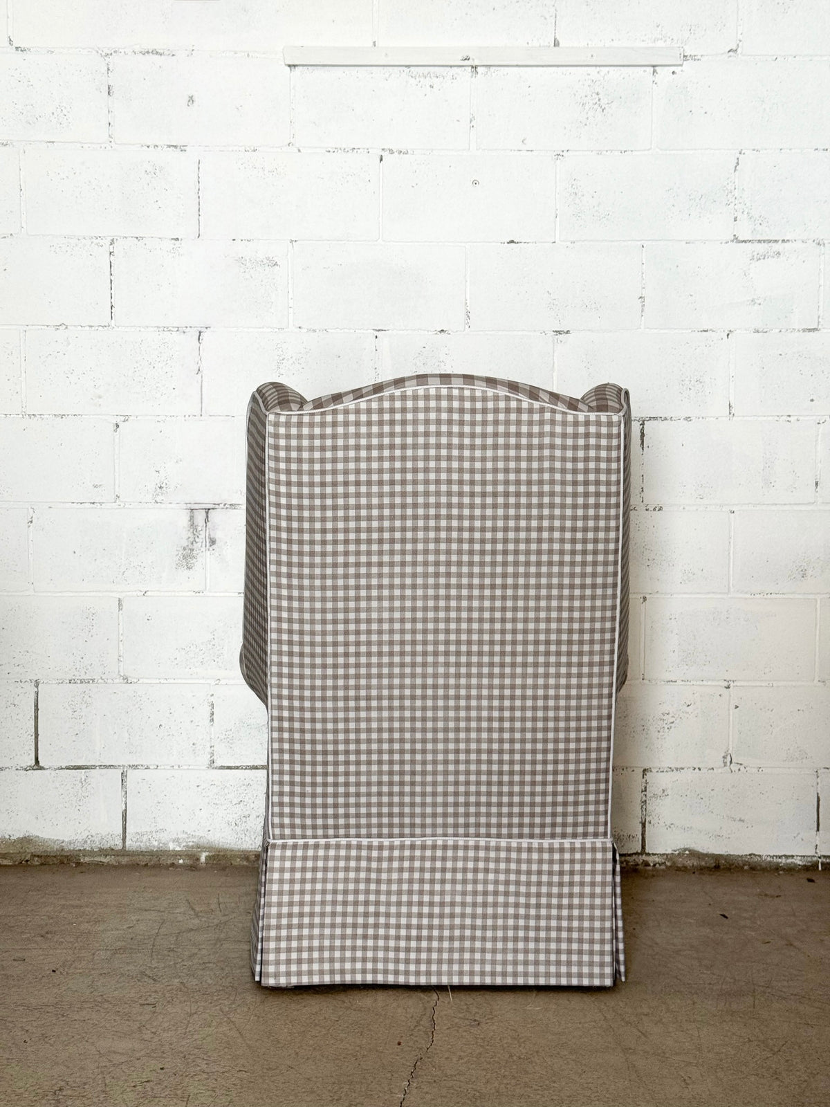 Alice Plaid Wingback Chair