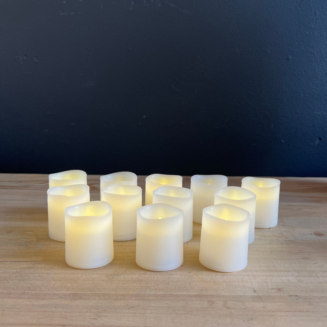 Battery Votive Candles-Set/12
