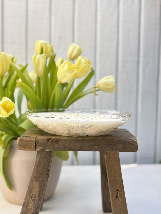 Serving Plate Candle / Gardenia